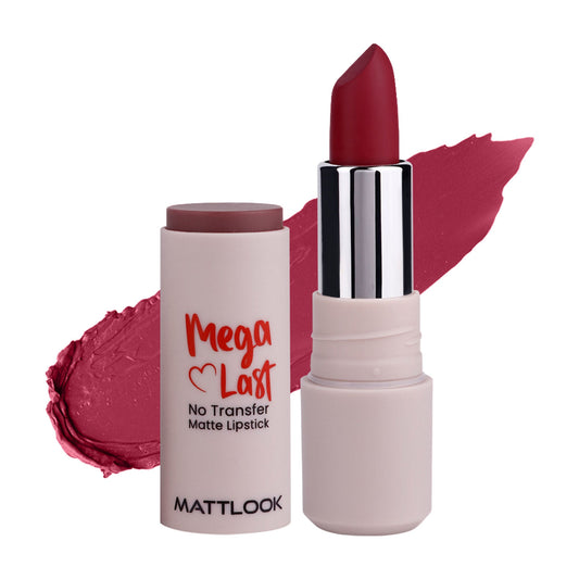 Matt Look Mega Last No Transfer Matte Lipstick - Blush Pink - Swadesiicart