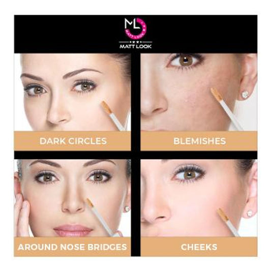 Matt Look Truly Matte Ultimate Cover Concealer - Nude - Swadesiicart