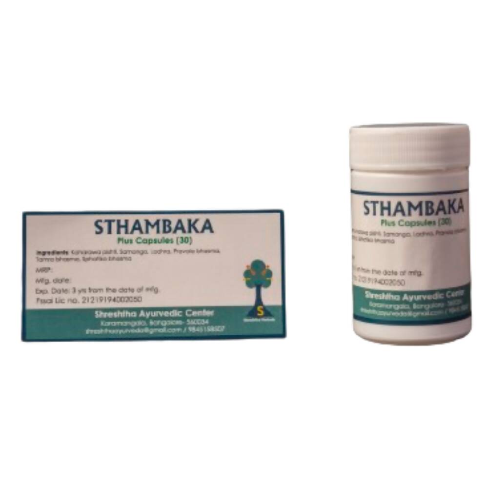 Shreshtha Herbals Sthambaka Plus Capsules - Swadesiicart