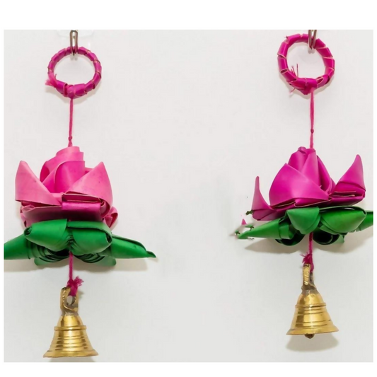 Shuddh Natural Hand Made Palm Leaf Lotus Hanging