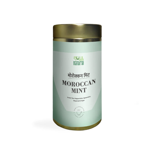 Shuddh Natural Moroccan Mint Green Tea | Swadesiicart
