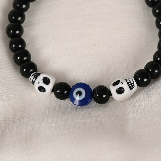 NVR Men & Women Black Evil Eye Adjustable Bracelet - NR Retail-NVR