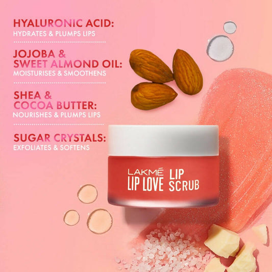 Lakme Lip Love Lip Scrub - Swadesiicart