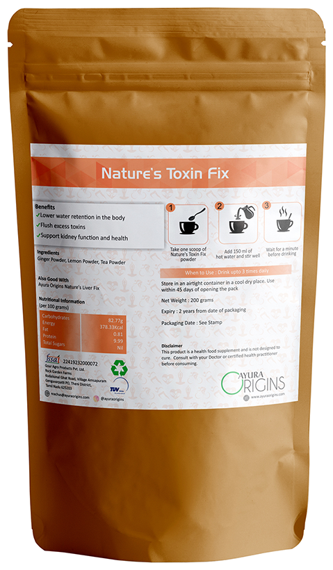 Ayura Origins Nature's Toxin Fix Powder - Swadesiicart