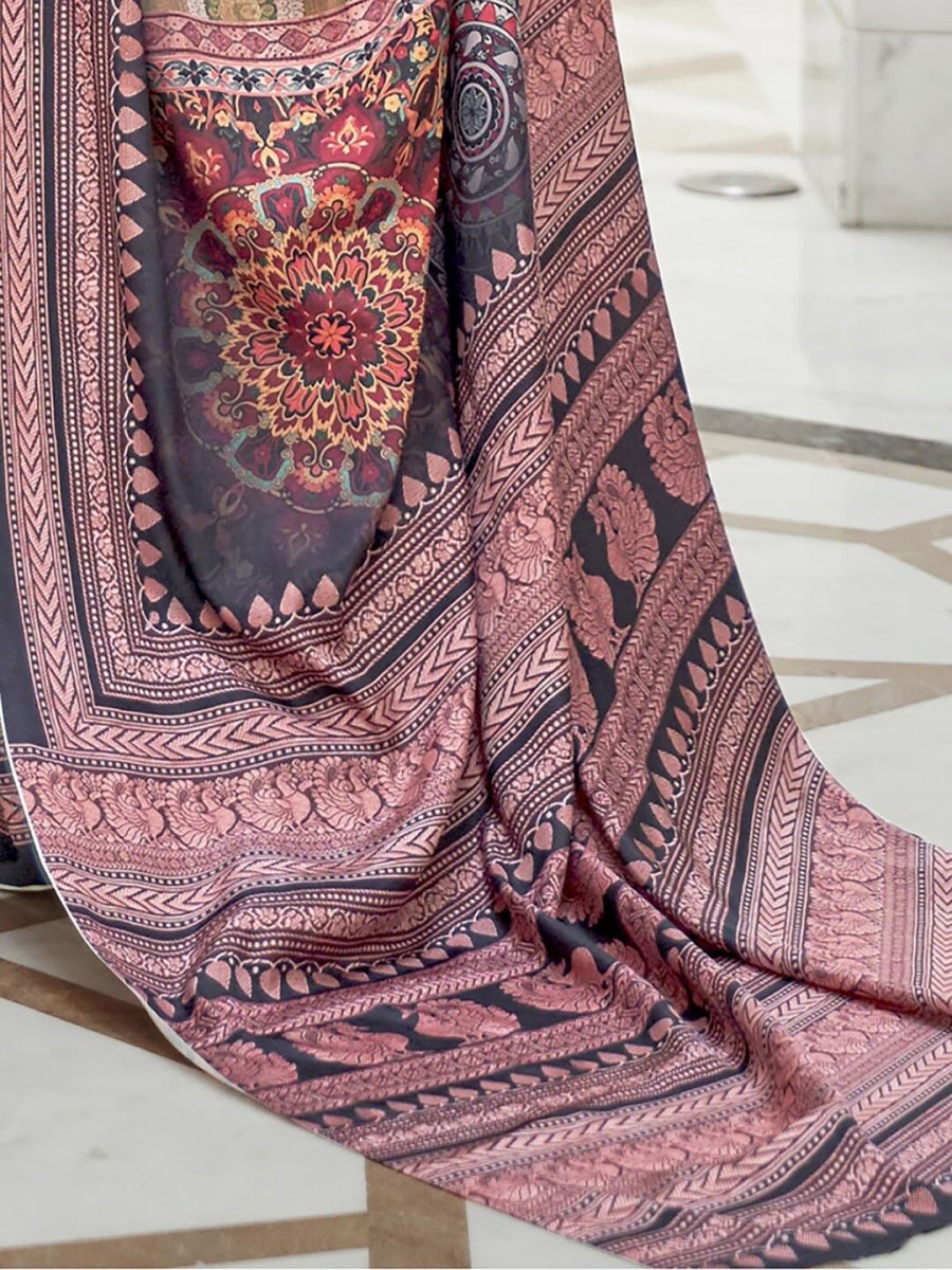 Anouk Kalamkari Pochampally Saree | Swadesiicart