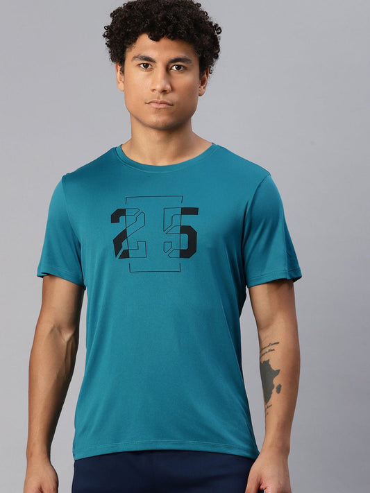 Alcis Men Typography Printed Anti Static Slim Fit T-shirt | Swadesiicart