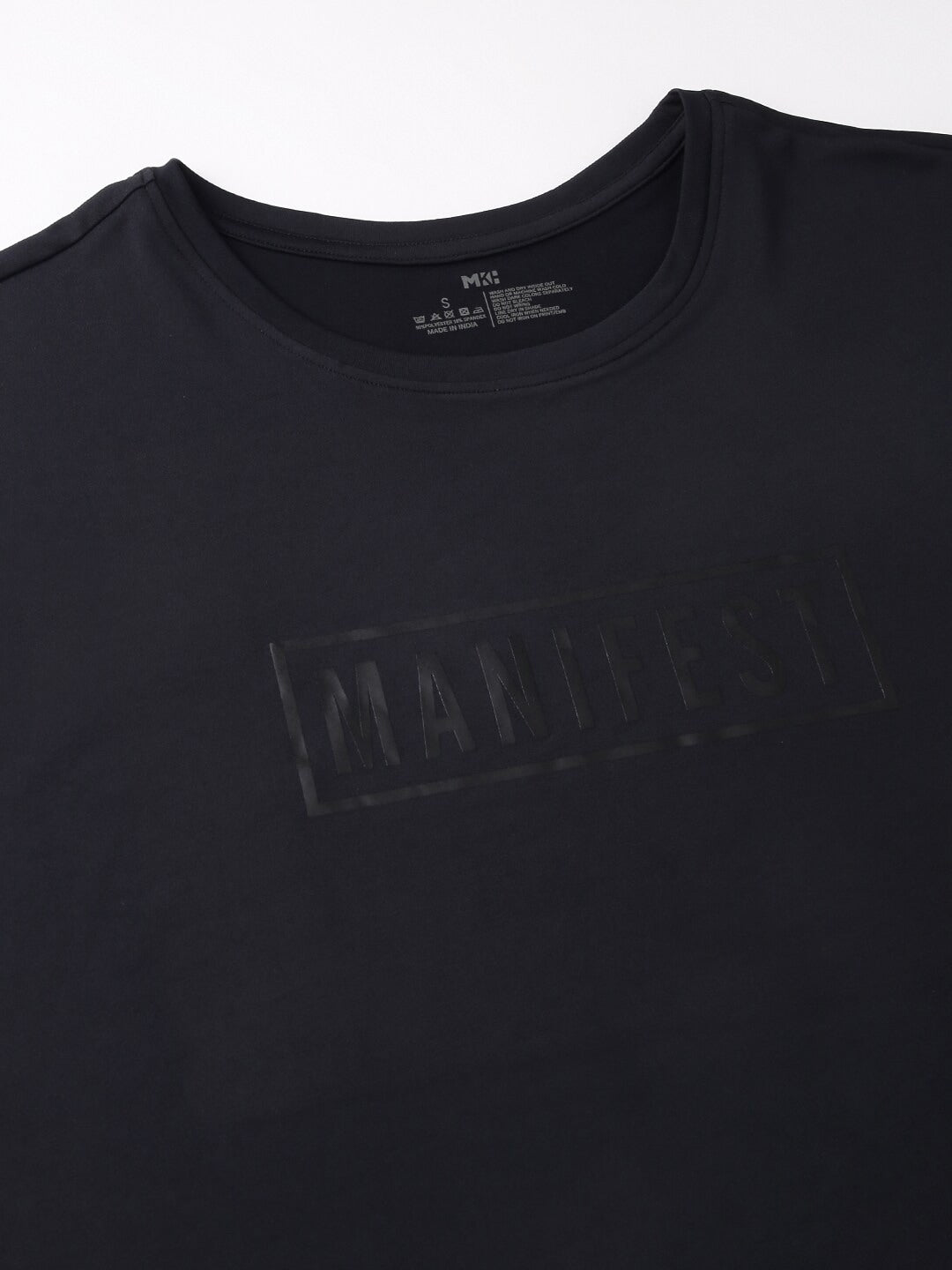 MKH Typography Printed Extended Sleeves Dri-FIT Relaxed Fit T-shirt - Swadesiicart
