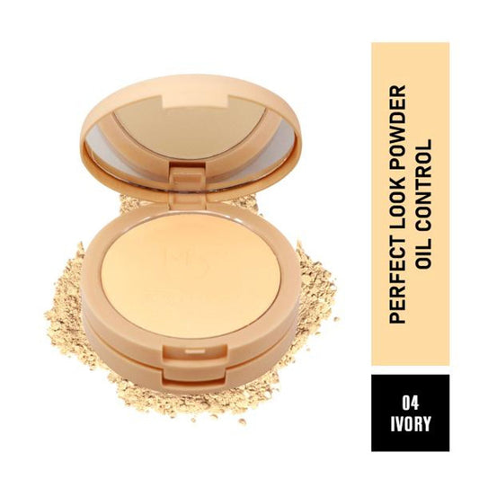 Matt Look Perfect Look 2 In 1 Formula Oil Control Powder - Ivory - Swadesiicart