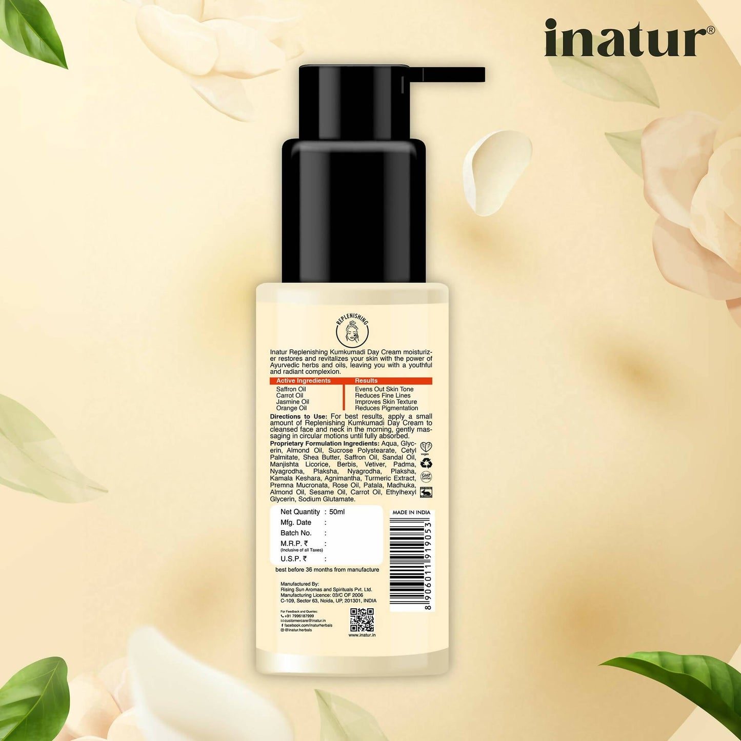 Inatur Kumkumadi Sunscreen SPF 30 - Swadesiicart
