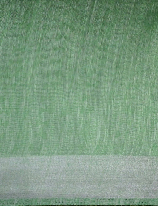 Shades Of Mint Green Floral Design Semi Chanderi Saree By Gayathri Reddy Designer Studio | Swadesiicart