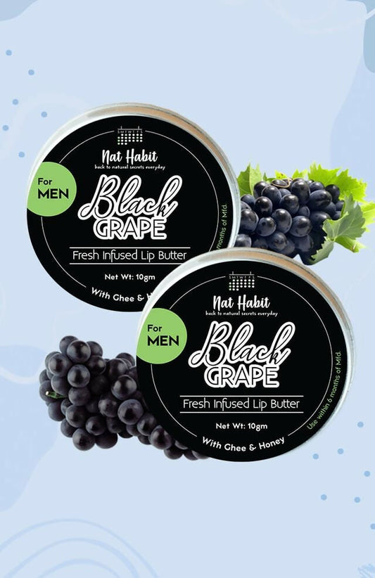 Nat Habit Black Grape Lip Butter - Swadesiicart