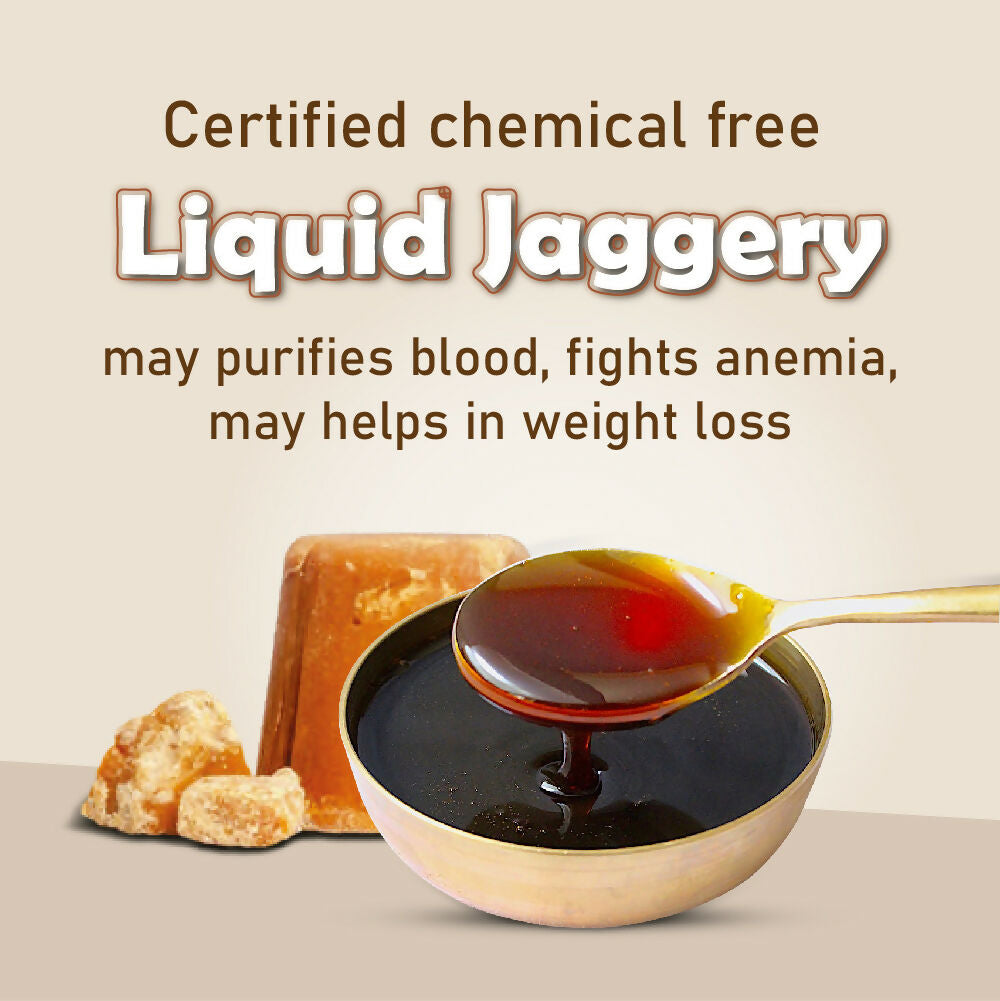 Naivedyam Chemical Free Liquid Jaggery - Jar - Swadesiicart