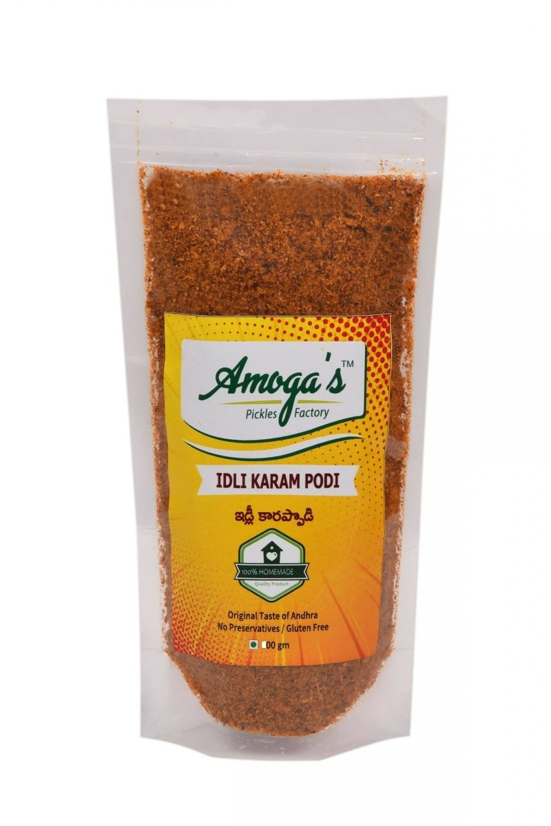 Amoga's Pickles Factory Idli | Dosa Karam Podi Andhra Style - Swadesiicart
