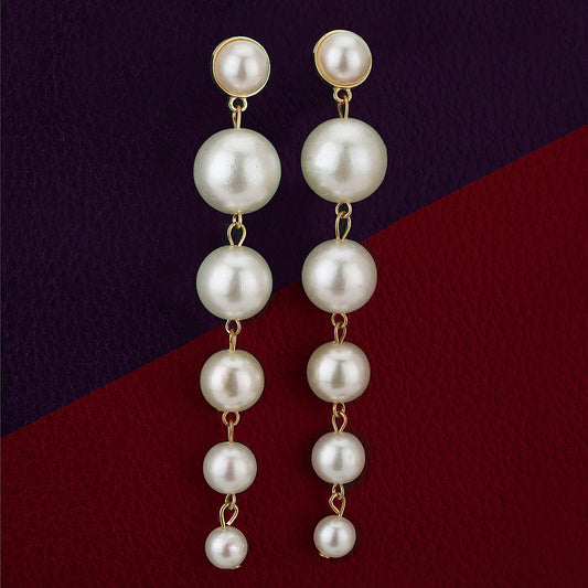 Gold-Polished With Heart Drop Earring - Wahe Jewels - Swadesiicart