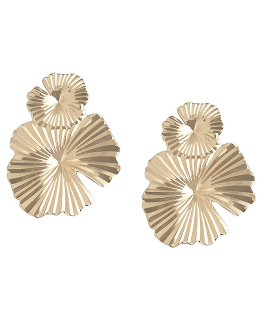 Gold-Polished Double Bar Hoop Earring - Wahe Jewels - Swadesiicart