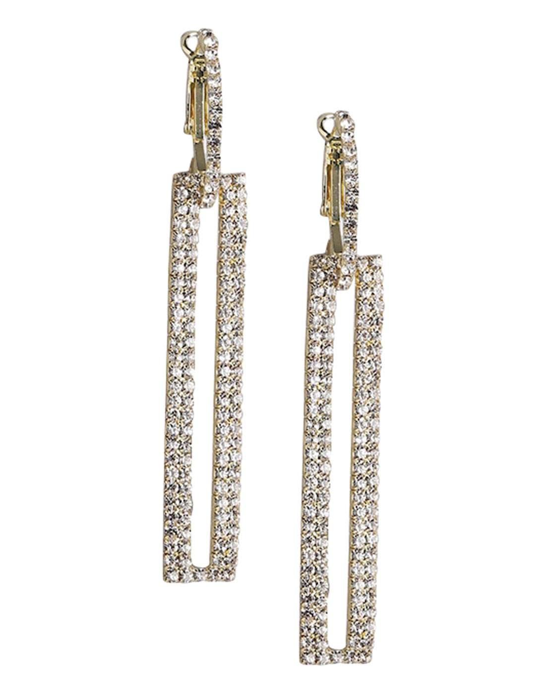 Gold-Polished Cz Infinity Hoop Earring - Wahe Jewels - Swadesiicart