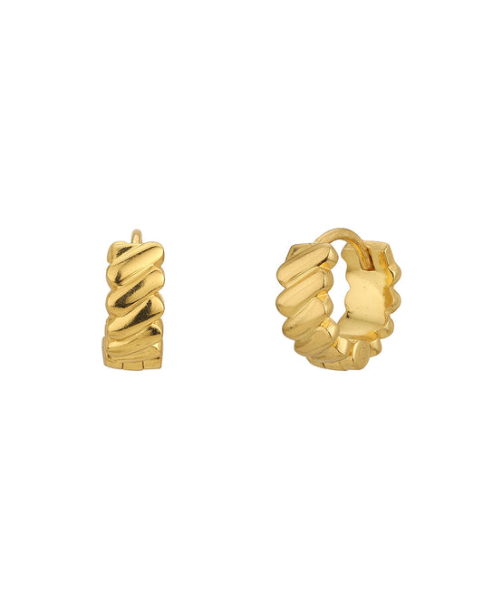 Gold-Polished Dangling Chain Front Back Drop Earring For Women - Wahe Jewels - Swadesiicart
