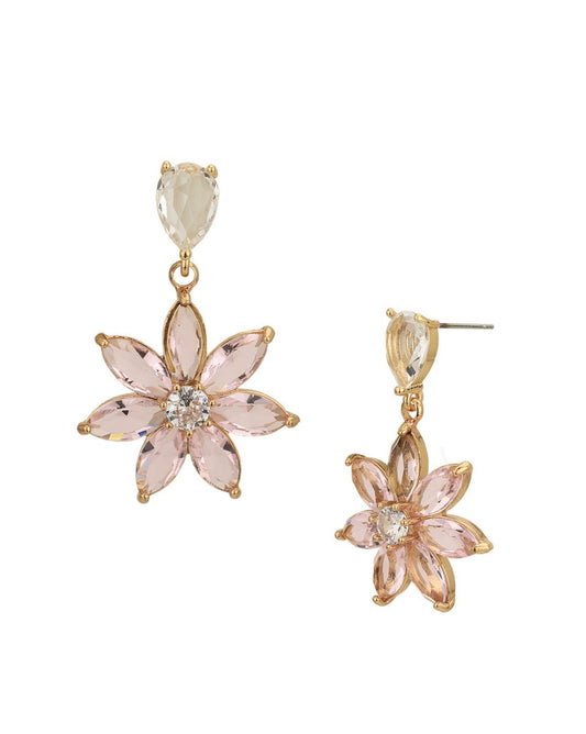 925 Sterling Silver Gold-Polished Cz Contemporary Drop Earring For Women - Wahe Jewels - Swadesiicart