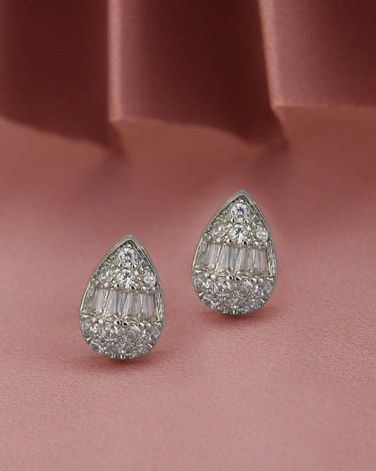 Gold-Polished Blue Stone Oval Drop Earring For Women - Wahe Jewels - Swadesiicart