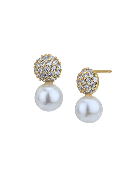 Gold-Polished With Cz Drop Earring For Women - Wahe Jewels - Swadesiicart