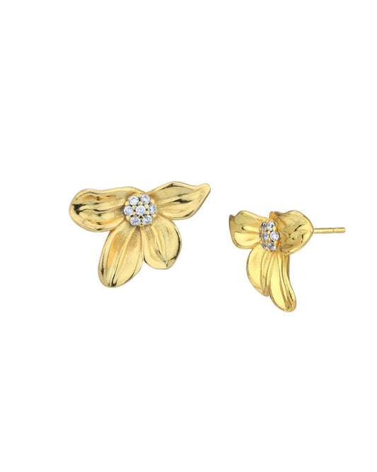 925 Sterling Silver Rose Gold-Polished Half Hoof Earring - Wahe Jewels - Swadesiicart