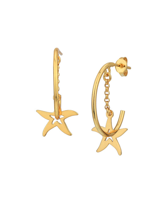 Rose Gold-Polished Square Hoop Earring - Wahe Jewels - Swadesiicart