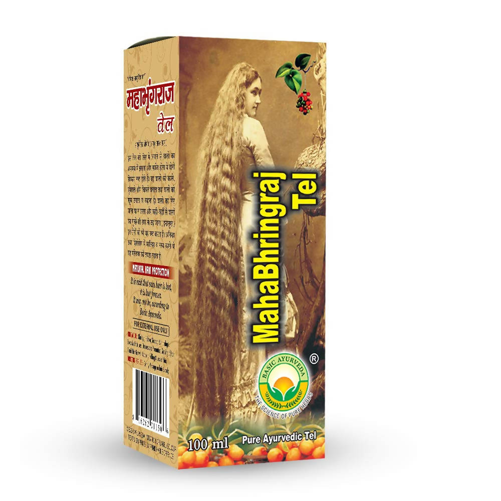 Basic Ayurveda Maha Bhringraj Tel - Swadesiicart