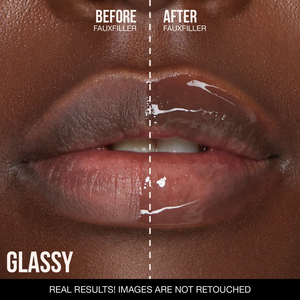 Huda Beauty Faux Filler Extra Shine Lip Gloss - Glassy | Swadesiicart