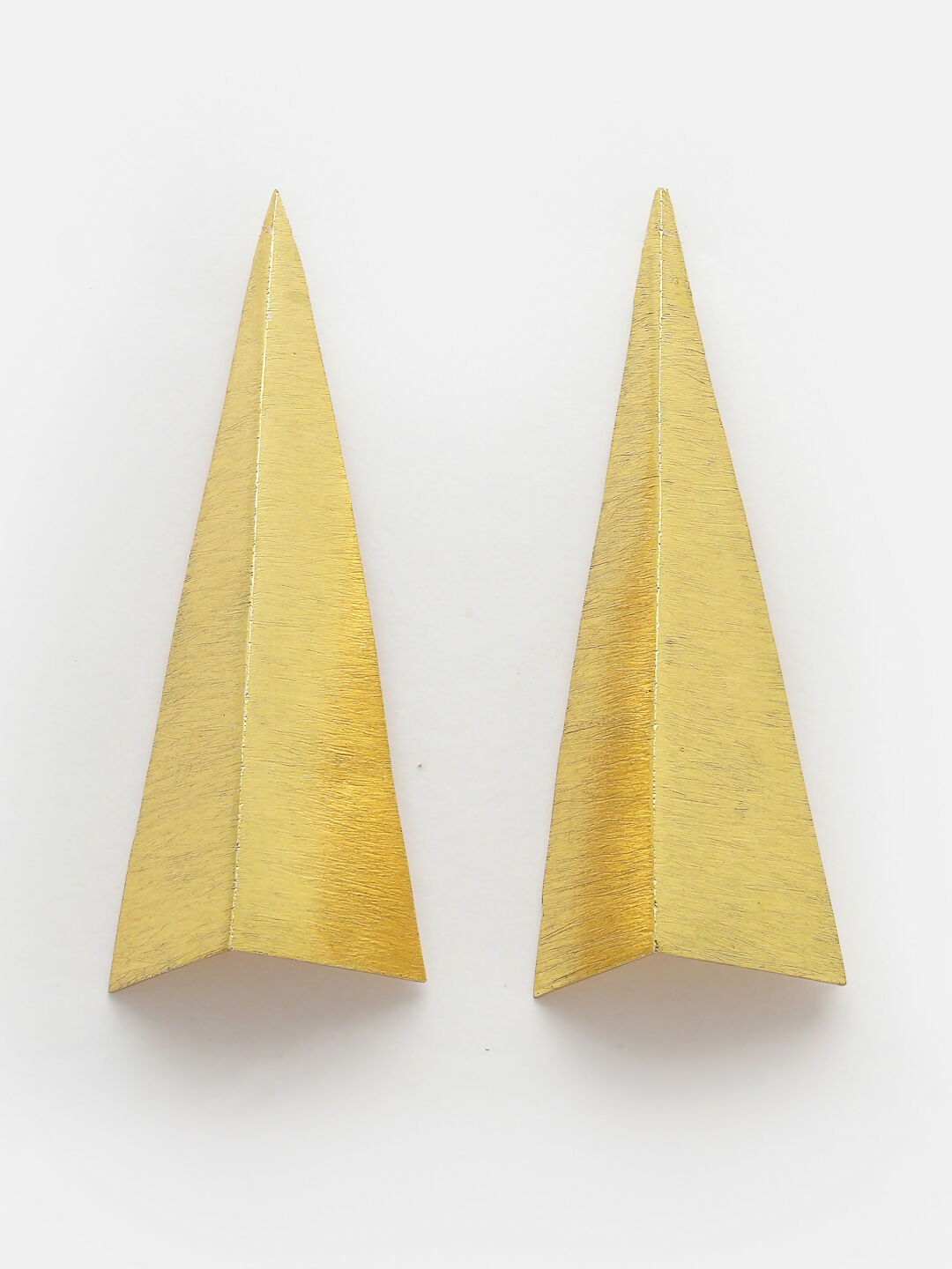 NVR Women Gold-Polished Geometric Shape Drop Earrings - Swadesiicart