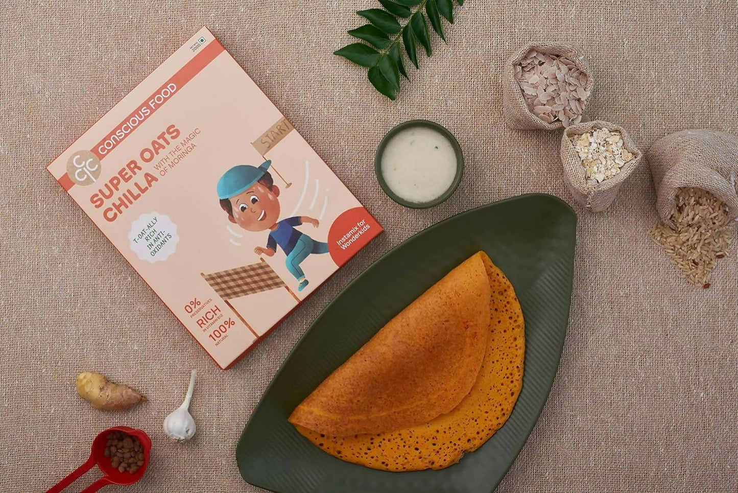 Conscious Food Super Oats Chilla - Swadesiicart