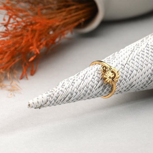 AanyaCentric Gold-Polished Ring For Women & Girls