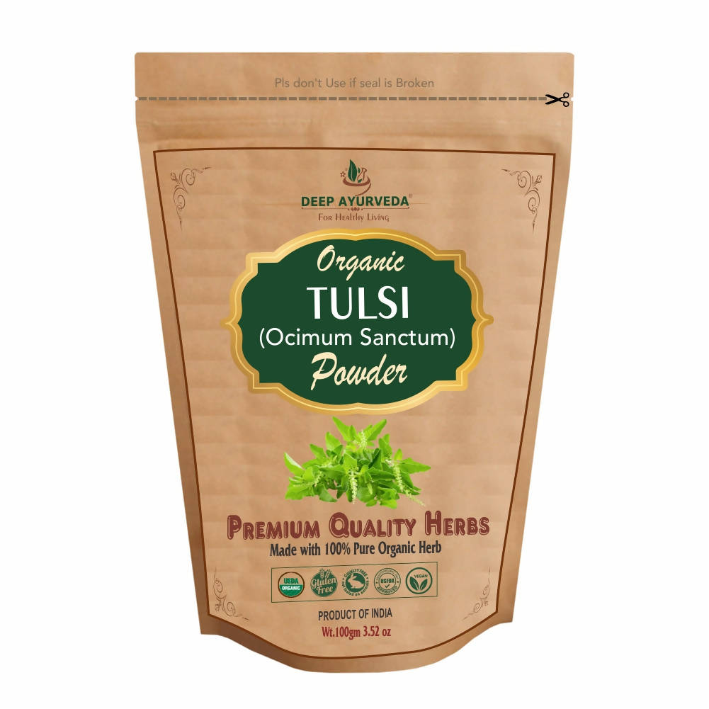 Deep Ayurveda Organic Tulsi Powder - DEEP AYURVEDA