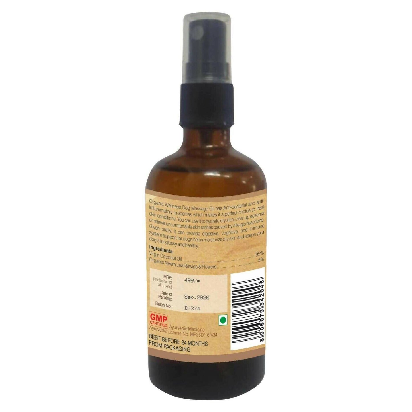 Organic Wellness Dog Massage Oil - Swadesiicart