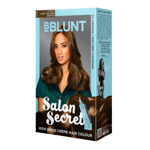 BBlunt Salon Secret High Shine Creme Hair Colour - Honey Light Golden Brown 5.32 - Limited Time Offer