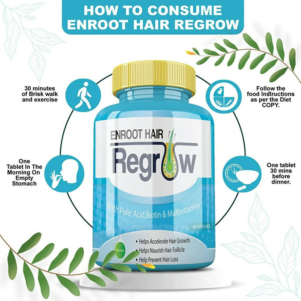 Divya Shree Enroot Hair Regrow Capsules | Swadesiicart