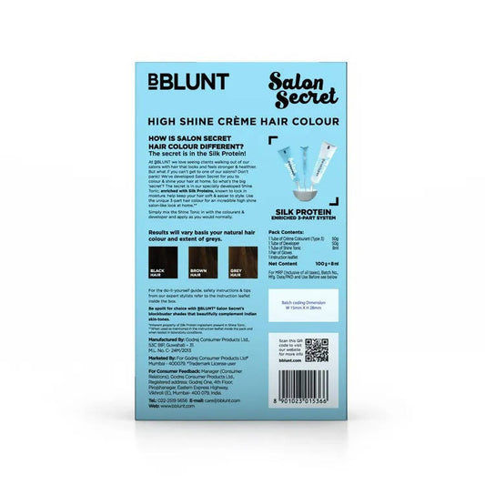 BBlunt Salon Secret High Shine Creme Hair Colour - Honey Light Golden Brown 5.32 - Limited Time Offer