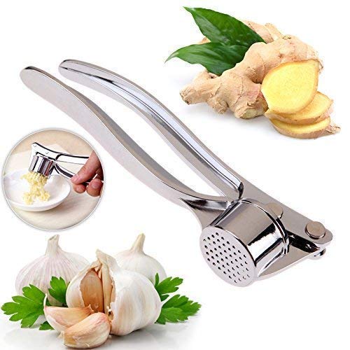 Stainless Steel look - Garlic Squeezer - Swadesiicart