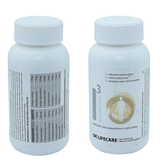 Ok Life Care I3 Body Wellness Capsules | Swadesiicart