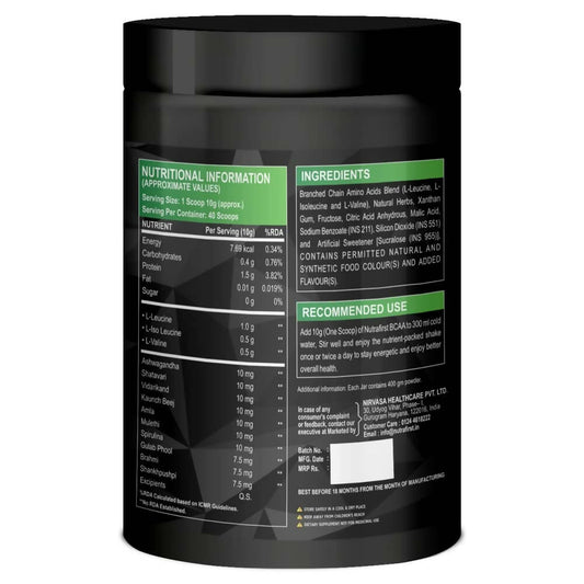 Nutrafirst Natural Bcaa Supplement For Men - Swadesiicart