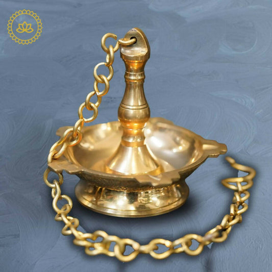Brass Hanging Kerala Diya - Swadesiicart