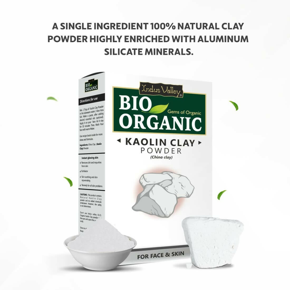Indus Valley Natural Kaolin Clay Powder - Swadesiicart