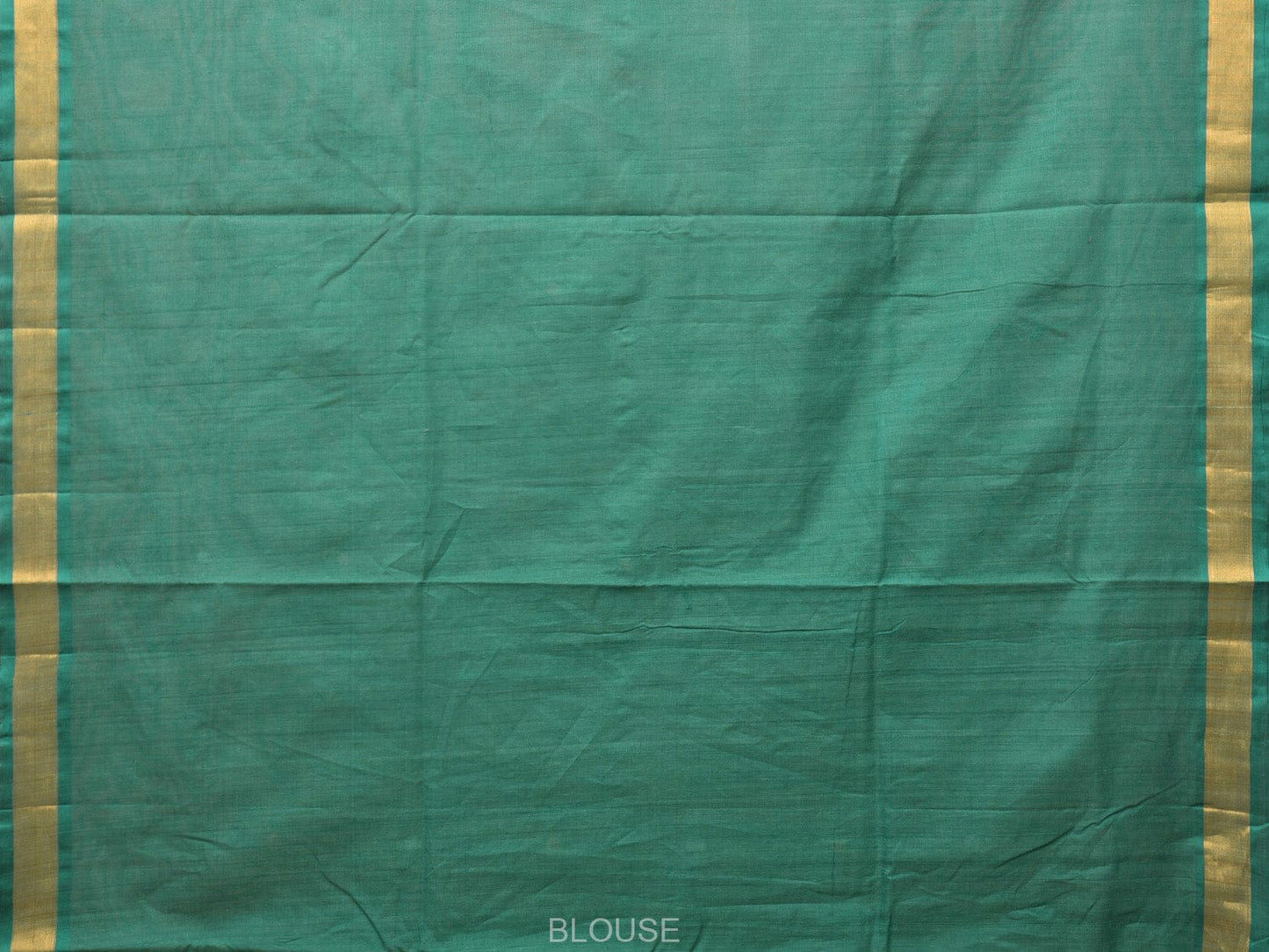 Green Uppada Cotton Handloom Saree with Grill Pallu Design - Global Threads | Swadesiicart