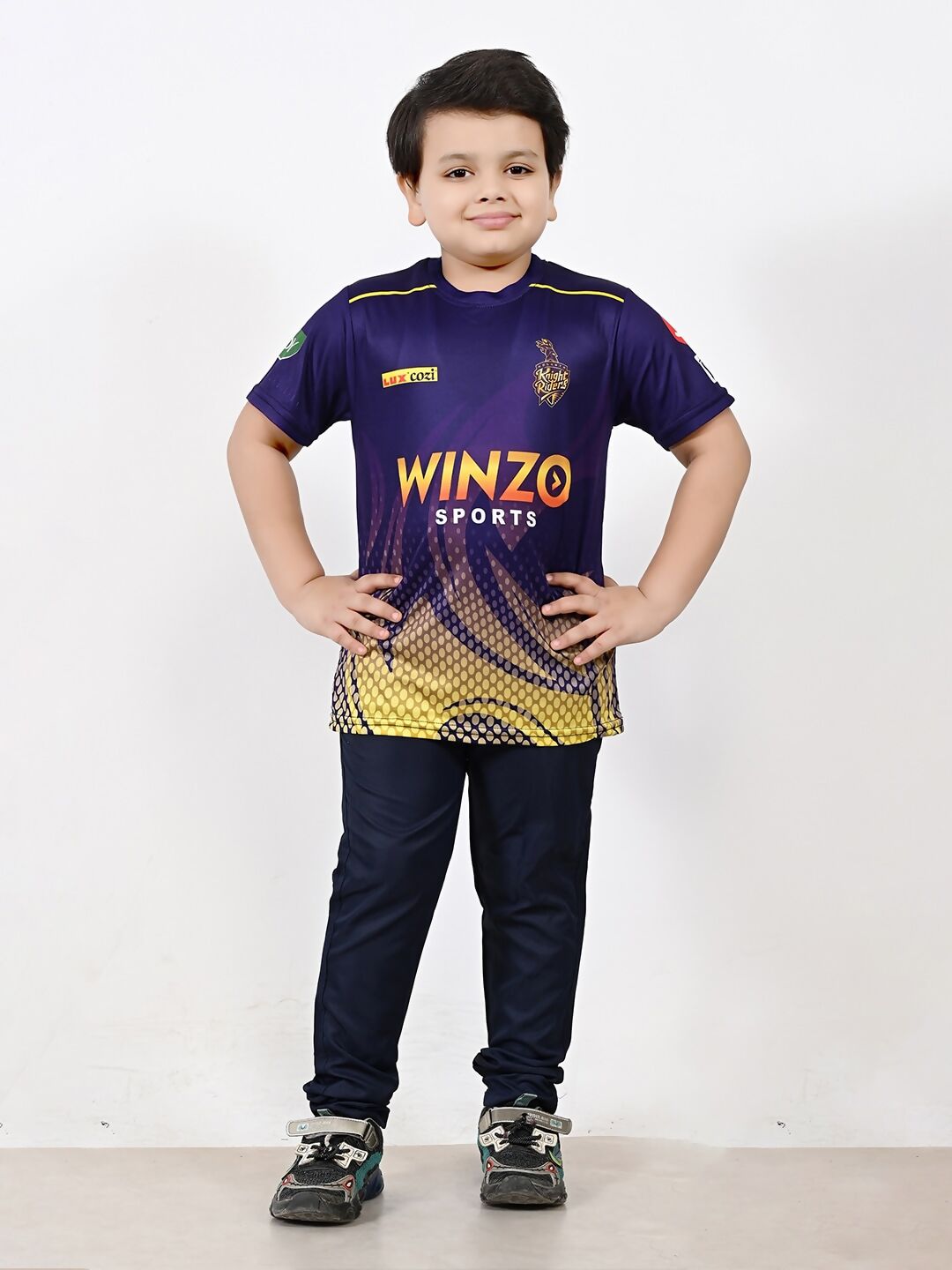 Baesd Boys Sports Round Neck Printed Cricket Jersey IPL, T20 T-shirt | Swadesiicart