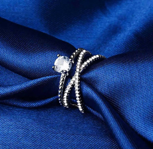Joban Fashion Silver Brass Adjustable Ring | Swadesiicart
