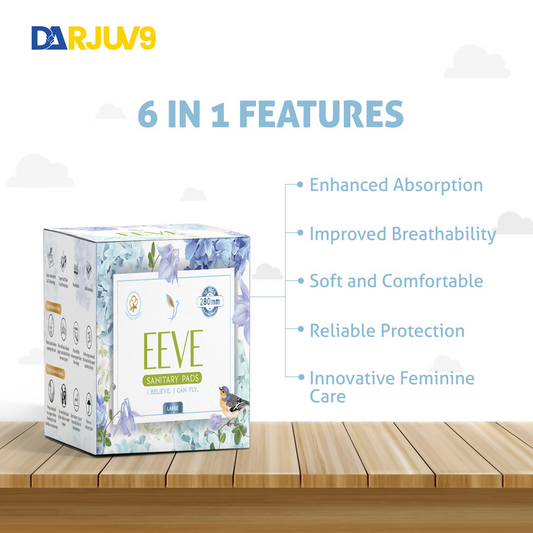 Herbs & Hills Eeve Graphene Sanitary Napkin Large
