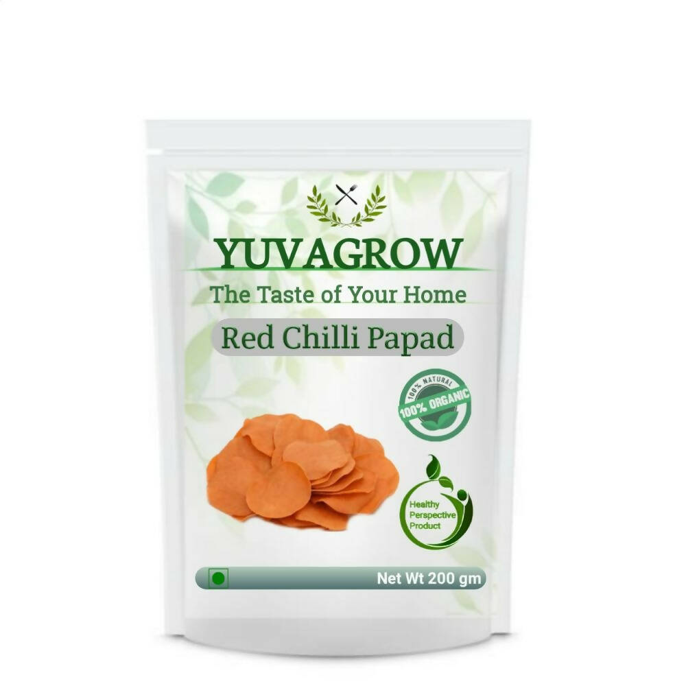 Yuvagrow Red Chilli Papad - YUVAGROW