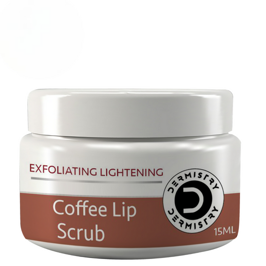Dermistry Exfoliating Lightening Coffee & Sugar Lip Scrub for Dark Dry Chapped Lips & Pigmentation - Global Medicare Inc