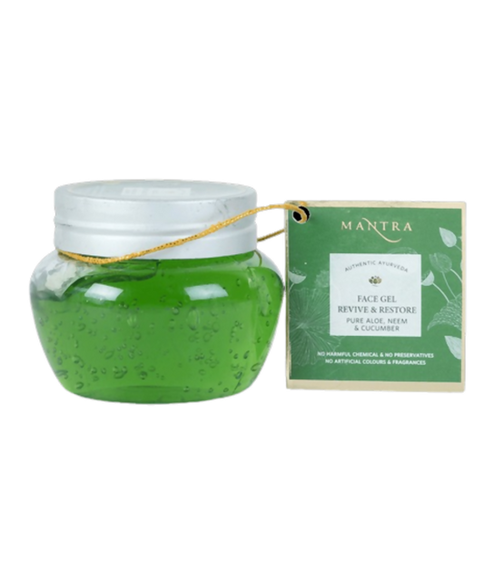 Mantra Herbal Face Gel Revive & Restore Pure Aloe Neem & Cucumber - Ayurvedant Pvt. Ltd.