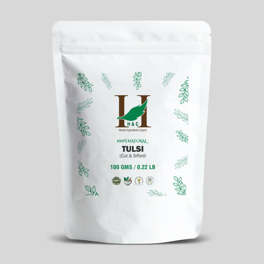 H&C Herbal Tulsi Cut & Sifted Herbal Tea Ingredient - Just Jaivik