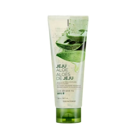The Face Shop Jeju Aloe Fresh Soothing Foam Cleanser - Korean Skincare
